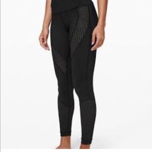 Lululemon Black High Rise Paddle Times Tights.
